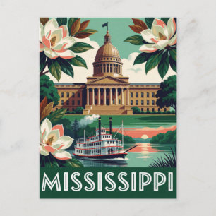 Mississippi USA Delta Blues Southern History 🎸 Postcard