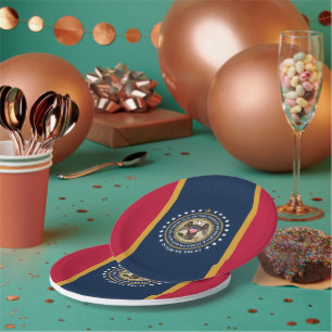 Mississippian Flag & Seal, Mississippi Paper Plate