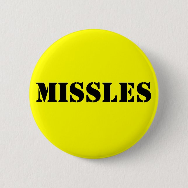 Missles 6 Cm Round Badge (Front)