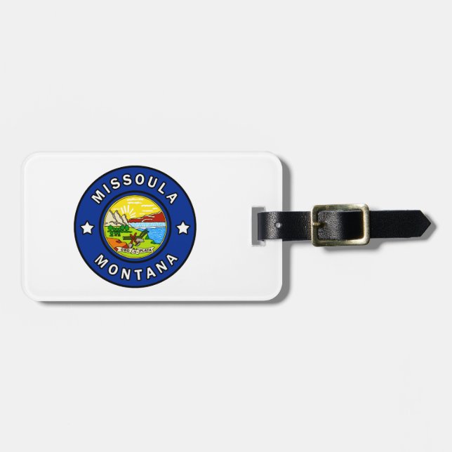 Missoula Montana Luggage Tag (Front Horizontal)
