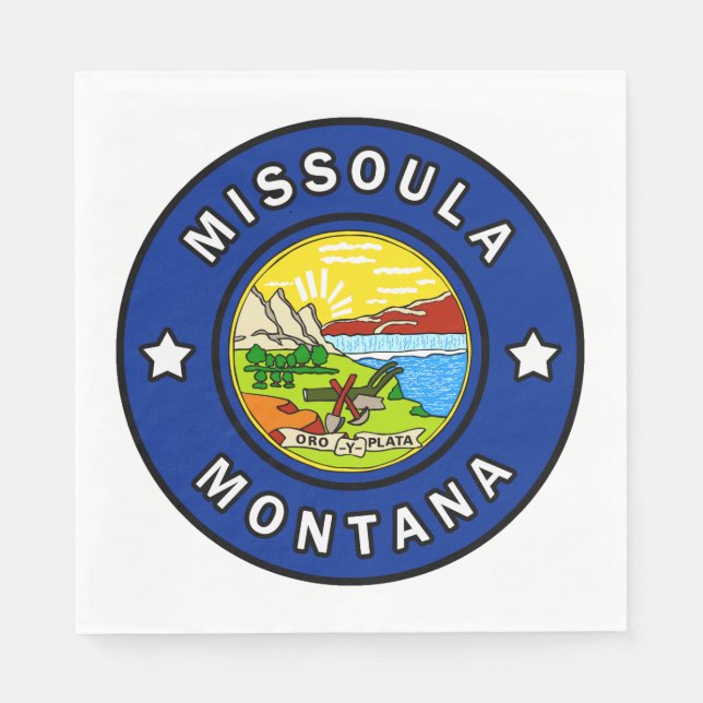Missoula Montana Napkin (Front)