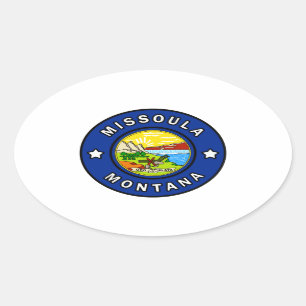 Missoula Montana Oval Sticker