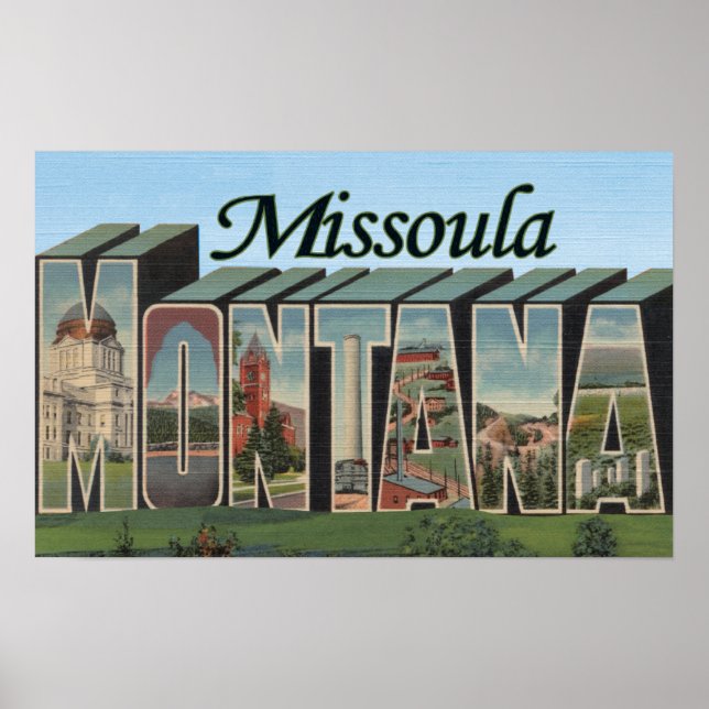 Missoula, Montana Poster (Front)
