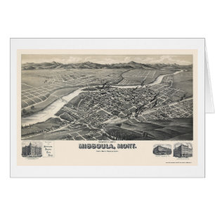 Missoula, MT Panoramic Map - 1891