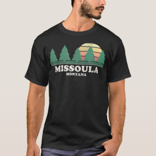 Missoula MT Vintage Throwback  Retro 70s Design  T-Shirt