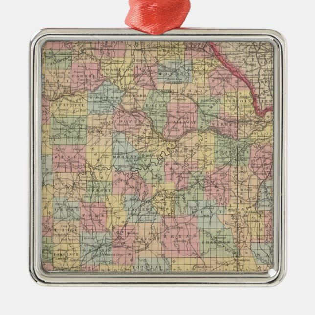 Missouri 10 metal tree decoration (Front)
