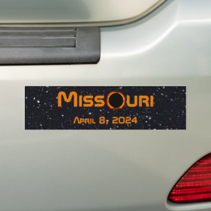 Missouri 2024 Total Solar Eclipse  Bumper Sticker