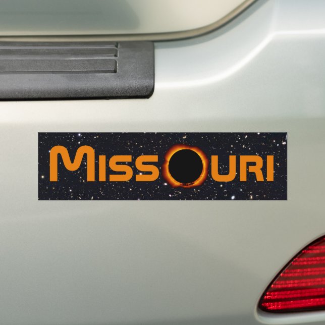Missouri 2024 Total Solar Eclipse  Bumper Sticker (On Car)
