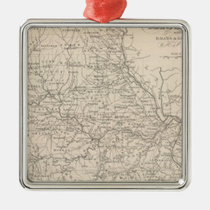 Missouri 3 metal tree decoration