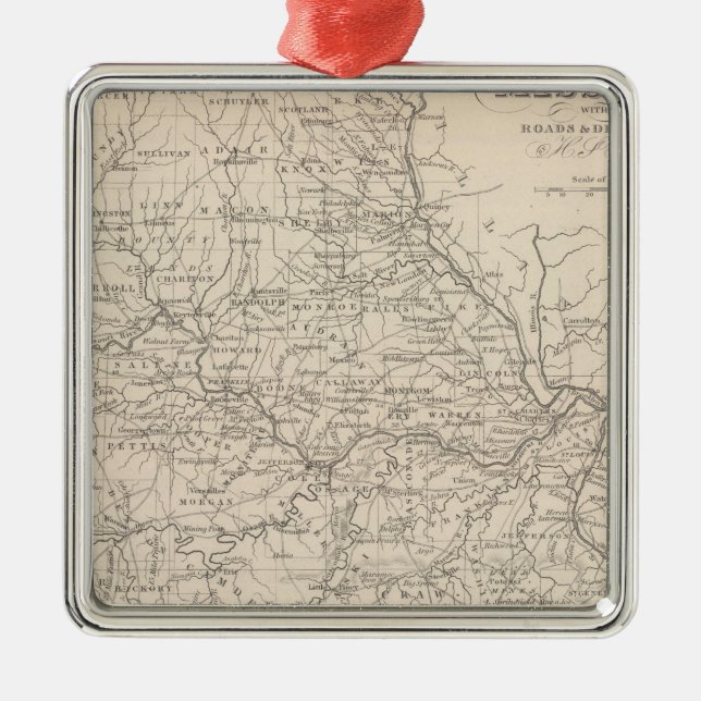 Missouri 3 metal tree decoration (Front)