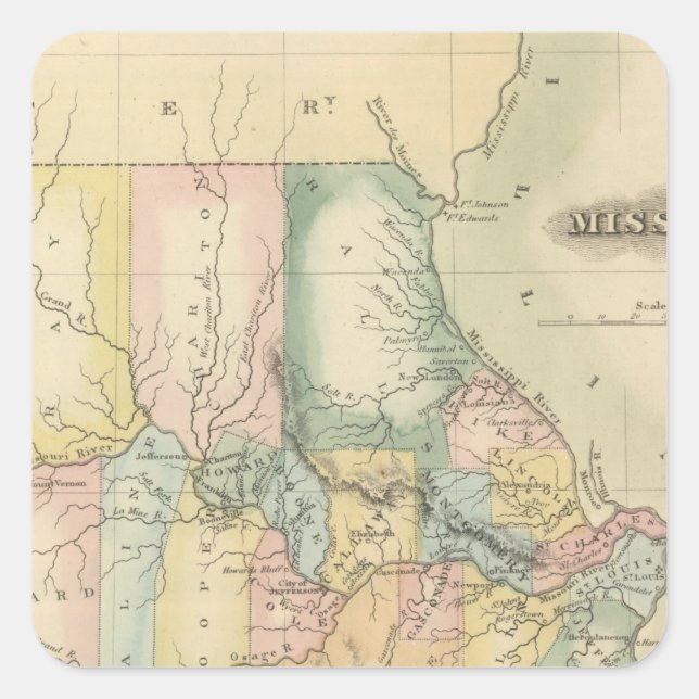 Missouri 5 square sticker (Front)