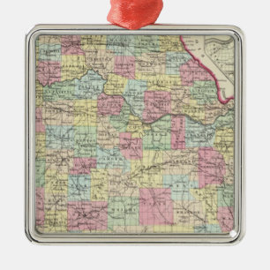 Missouri 8 metal tree decoration