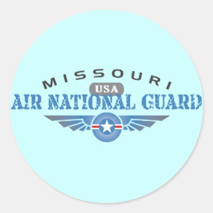 Missouri Air National Guard Classic Round Sticker