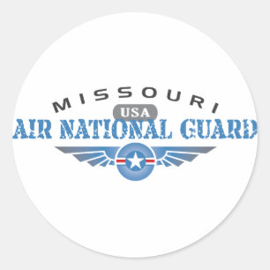 Missouri Air National Guard Classic Round Sticker