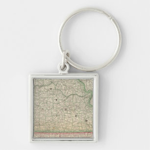 Missouri and Arkansas Key Ring