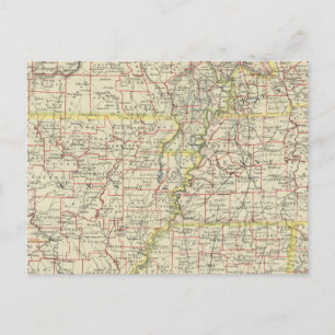Missouri, Arkansas, Kentucky, Tennessee Postcard