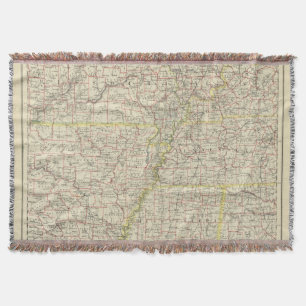 Missouri, Arkansas, Kentucky, Tennessee Throw Blanket
