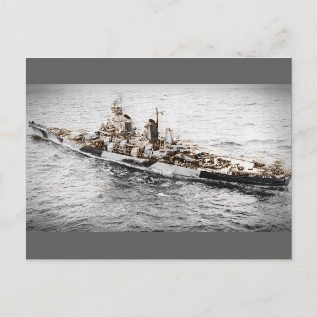 Missouri at Sea Postcard (Front)