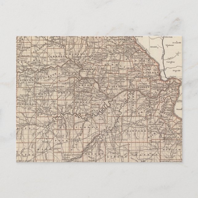 Missouri Atlas Map Postcard (Front)