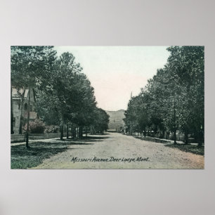 Missouri Avenue ViewDeer Lodge, MT Poster