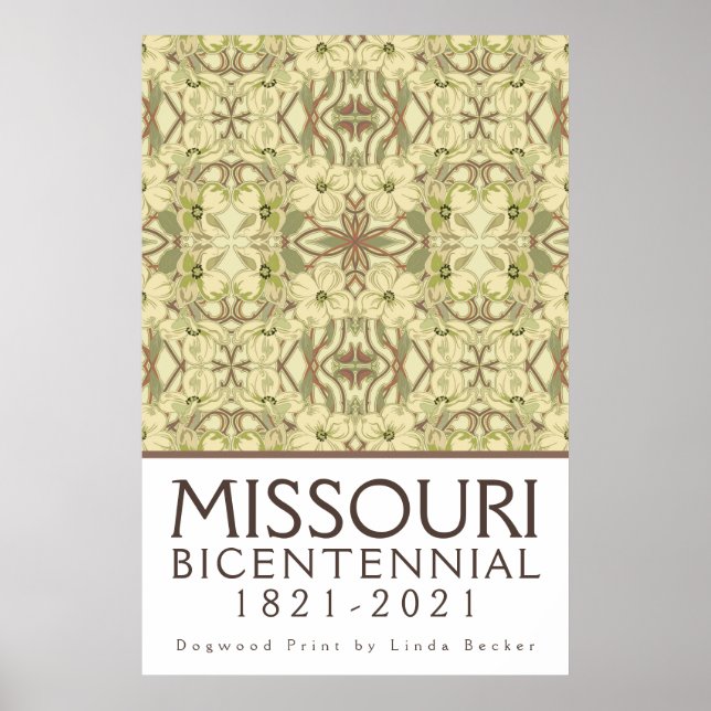 Missouri Bicentennial Dogwood Poster (Front)