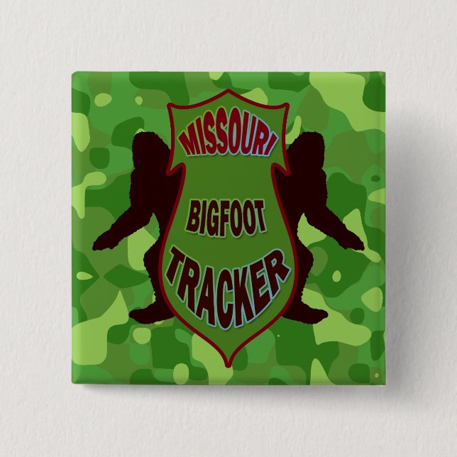 Missouri Bigfoot Tracker 15 Cm Square Badge (Front)