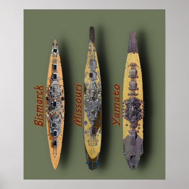 Missouri Bismarck Yamato Poster (Front)