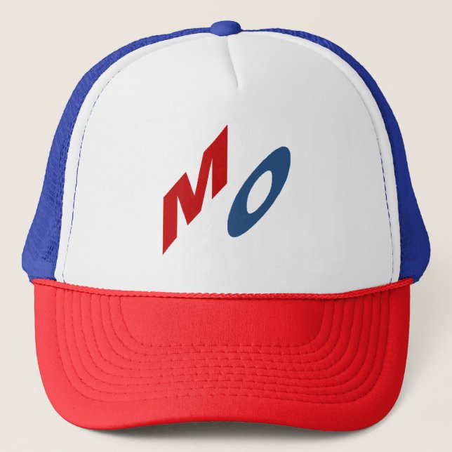 MISSOURI blue white red trucker cap (Front)