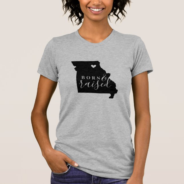 Missouri Born and Raised State Tee (Front)