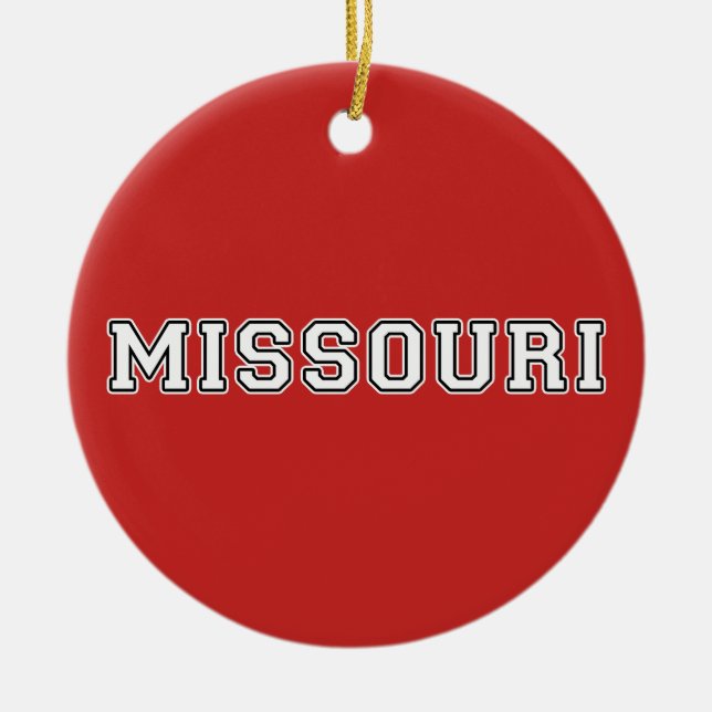 Missouri Ceramic Ornament (Front)