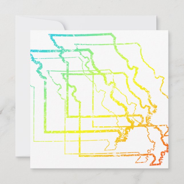 missouri chill blur invitation (Front)