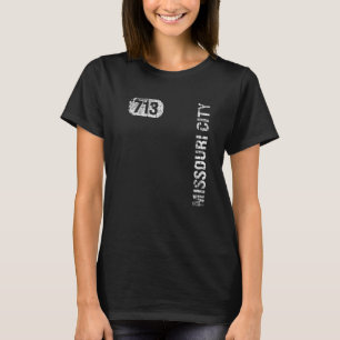 Missouri City Texas 713 Area Code Vintage Retro T-Shirt