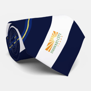 Missouri City (Texas) city flag Neck Tie