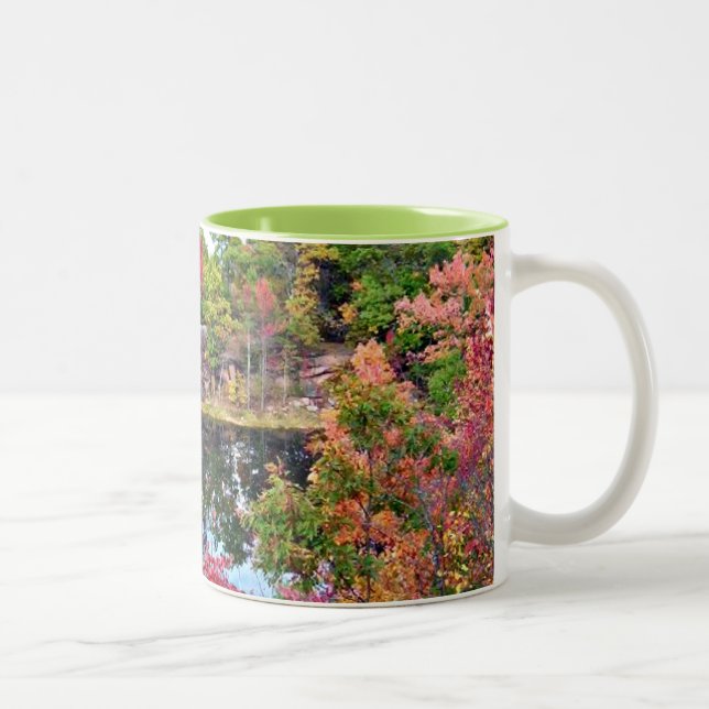 Missouri Fall Photograph Two-Tone Coffee Mug (Right)