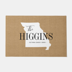 Missouri Family Monogram State Doormat