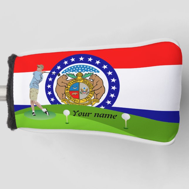 Missouri flag golf head cover (Front)