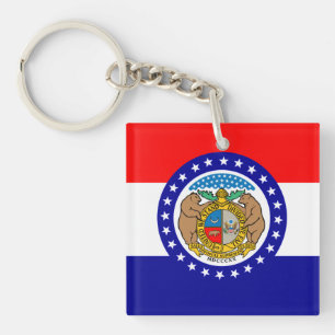 Missouri flag key ring