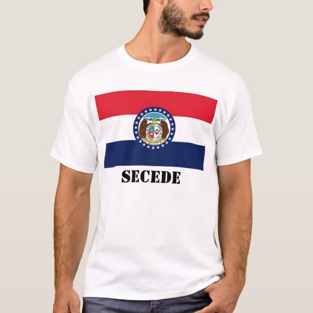 Missouri Flag, SECEDE T-Shirt (Front)