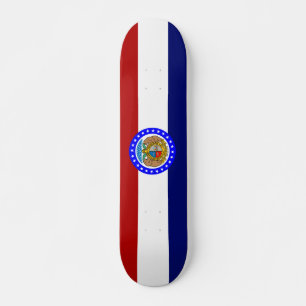 Missouri flag skateboard