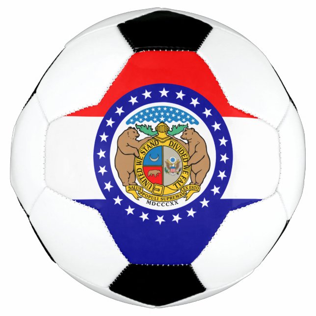 Missouri flag soccer ball (Front)
