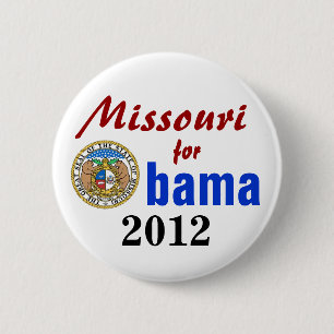Missouri for Obama 2012 6 Cm Round Badge