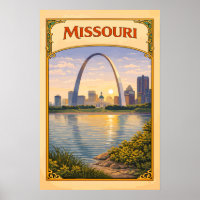 Missouri Gateway Arch Vintage