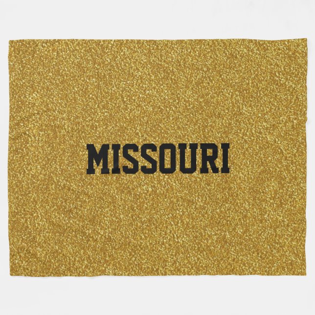 MISSOURI GOLD FLAKE Fleece Blanket (Front (Horizontal))