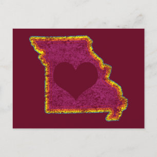 missouri grunge love postcard