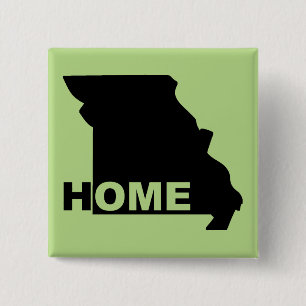 Missouri Home Away From State Button Badge Pin