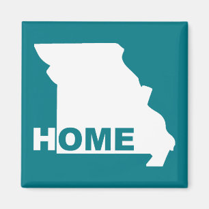 Missouri Home Away From State Fridge Magnet