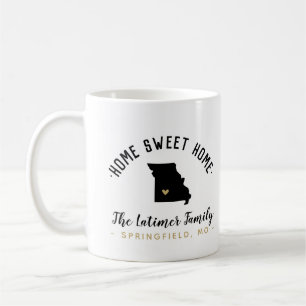 Missouri Home Sweet Home Family Monogram Mug