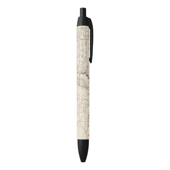 Missouri, Ill, Ky, Tenn, Ala, Miss, Ark Black Ink Pen (Bottom (Vertical))