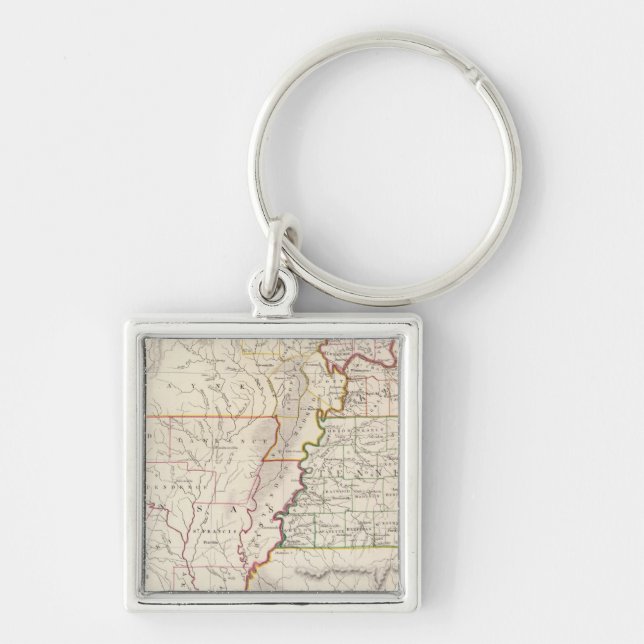 Missouri, Ill, Ky, Tenn, Ala, Miss, Ark Key Ring (Front)