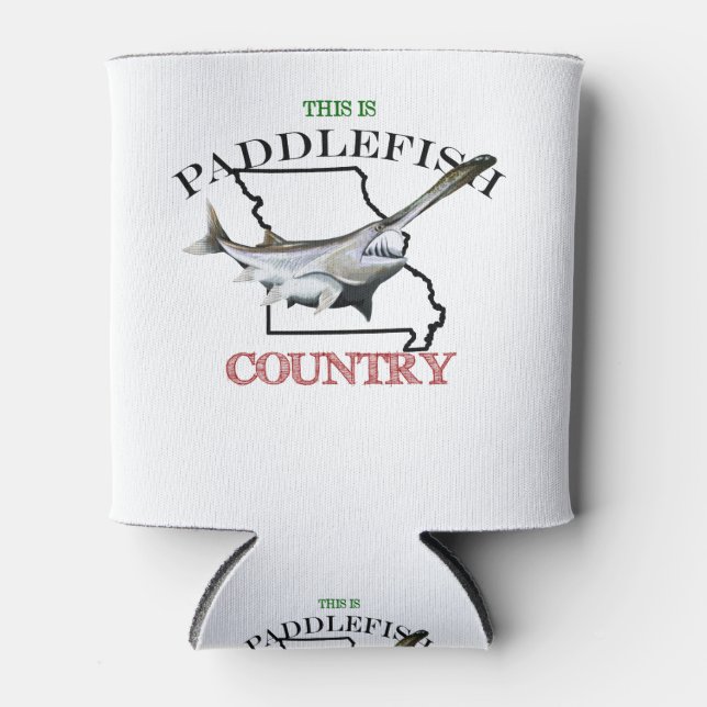 Missouri Is Paddlefish Country Can Cooler (Front)